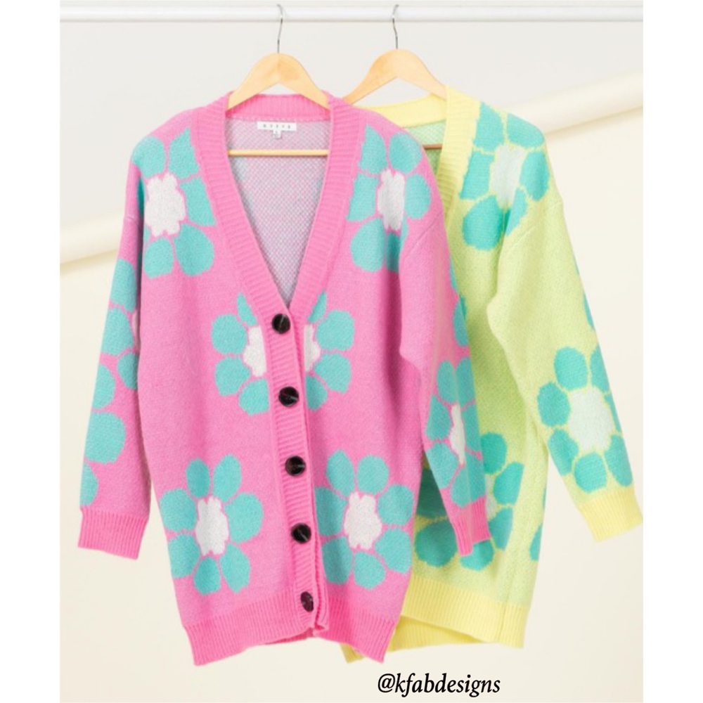 ❤️LAST 2! DAISY🌻Soft Button Fastening loose fit Sweater Cardigan! - Picture 4 of 6